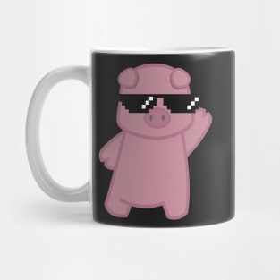 Deal With It Pleasantly Plump Piggy Mug